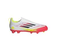 Scarpe da calcio F50 League Laceless Firm/Multi-Ground Kids Cloud White / Core Black / Solar Yellow 33 1/2