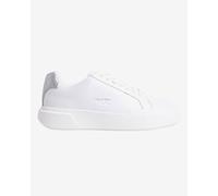 Calvin Klein Chunky Cupsole Met Lth Hw0hw02988, Basso Top Donna, White (Bright White/Silver), 38 EU