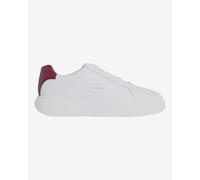 Calvin Klein Uomo Sneakers con Suola Preformata Chunky Laceup in Pelle, Multicolore (Bright White/New Maroon/Khaki), 44