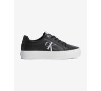 Calvin Klein Sneakers Vulc Platform flatform vulcanizzata stringate Donna Nero/Bianco 38