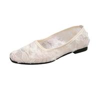 Scarpe Camminata Comode per Camminare Donna Diabetici Eleganti Basse Casual Edelman con Punta Affusolata e Design Slip-on, perfette l'uso Quotidiano. (White, 41)