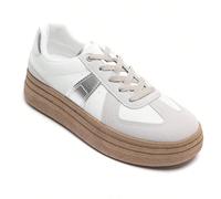 Scarpe casual con suola spessa e dettagli a motivi Caratteristiche:Modello con lacciSemelle con motivo antidérapantStruttura à bout arrondiSovrapposizioni di forme diverseUtilizzo quotidianoStile spor