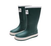Scarpe casual da donna a basso rilascio del tacco scarpe da pioggia lunghe e casual per le donne stivaletti corti scarpe da esterno stivali tacchi per le donne stivaletti, verde, 41 EU