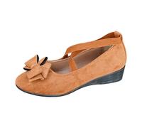 Scarpe casual da donna con zeppa incrociata con cinturino elastico | Scarpe basse da donna con zeppa con cinghie elastiche e sollevamento delicato per un look elegante tutto il giorno
