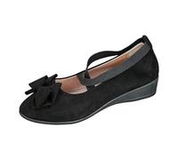 Scarpe casual da donna con zeppa incrociata con cinturino elastico | Scarpe basse da donna con zeppa con cinghie elastiche e sollevamento delicato per un look elegante tutto il giorno