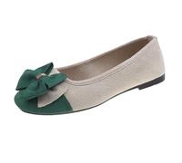 Scarpe casual da donna estive traspiranti,Scarpe basse da donna in pizzo leggero,Slip-On Bocca piatta Soft Floor Arco,Scarpe da barca a pendolo per appuntamenti quotidiani, verde, 40 EU