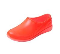 Scarpe Casual Da Donna Infilare Estate Donne Coppie stivali da pioggia scarpe impermeabili cucina classico stivali da lavoro sui piedi stivali da pioggia Scarpe Tacco a zeppa, arancione, 39 EU