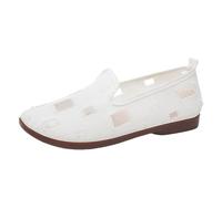 Scarpe casual da donna Primavera e Bocca Piatto Singole Per Abbigliamento Esterno Patch Piatto Mendicante Scarpe Hollow Scarpe Casual ene Scarpe 39 Donna, bianco, 41 EU