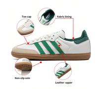 Scarpe casual da donna SAMBA OG, comode, leggere, basse, antiscivolo Le adidas Samba hanno lasciato il segno sui campi da calcio indoor ben prima di approdare sulle strade. Questa sneaker classica pre