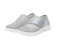Scarpe casual da donna - Scarpe da donna Comfort Chic piedi larghi scarpe da ginnastica da indossare Sneakers piattaforma Basket antiscivolo Sneakers Outdoor Basquette Ortopedica Basket, argento, 36
