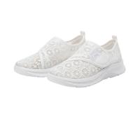 Scarpe casual da donna - Scarpe da donna Comfort Chic piedi larghi scarpe da ginnastica da indossare Sneakers piattaforma Basket antiscivolo Sneakers Outdoor Basquette Ortopedica Basket, bianco, 41 EU