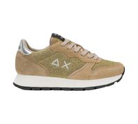 SUN68 Sneaker Running Ally Glitter Textile in Suede Brown/Tessuto Oro Donna D25SU10 Z44204 40
