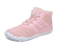 Scarpe casual da uomo, comode, alla moda, da uomo, rinforzate e antiscivolo, traspiranti, con fodera in peluche, per montagne e rocce, jogging, eleganti scarpe da trekking, Colore: rosa., 41 EU
