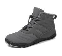 Scarpe casual da uomo, comode, alla moda, da uomo, rinforzate e antiscivolo, traspiranti, con fodera in peluche, per montagne e rocce, jogging, eleganti scarpe da trekking, grigio., 45 EU