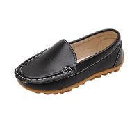 Scarpe casual da uomo e da donna Primavera Estate e Autunno per bambini Casual Tutte le piccole scarpe in pelle per l'inizio della stagione scolastica Scarpe da scuola comode Bambino noi, Nero , 34 EU