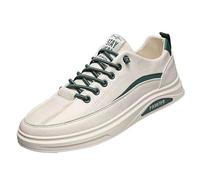 Scarpe casual da uomo, large: sneaker con lacci, scarpe da ginnastica Y2K, scarpe da ginnastica flash, leggere, traspiranti, per attività all'aperto, casual, per skateboard, verde, 43 EU