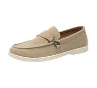 Scarpe casual da uomo piatte in pelle scamosciata Loafer Memory Foam scarpe da barca classiche business casual scarpe comode mocassini larghi piedi scarpe da guida casual scarpe da business slip on