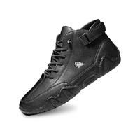 Scarpe Casual da Uomo, Traspiranti, comode, da Indossare Ogni Giorno, con Chiusura a Strappo. (Black, 48)