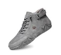 Scarpe Casual da Uomo, Traspiranti, comode, da Indossare Ogni Giorno, con Chiusura a Strappo. (Grey, 39)