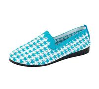 Scarpe Casual Donna Autunno 2025 comode Sportive Piatte con Design a Bocca Profonda (Blue, 41)