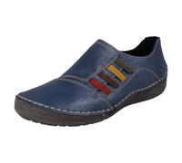 Rieker Scarpe Casual Mocassini Slip On Elastiche Frontale Alto 52560 Blu