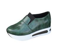 Scarpe casual eleganti per la primavera e il commercio internazionale - taglie grandi Dirndl scarpe da donna, verde, 40 EU
