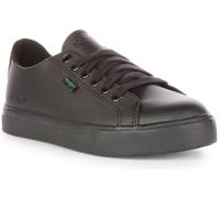 Scarpe Casual In Pelle Lacer Kickers Per Ragazzi Nere UK 1 - 13