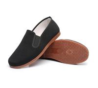 Scarpe Casual in Tessuto Nero Old Beijing, Scarpe Tradizionali Cinesi for Arti Marziali, Scarpe da Uomo Kung Fu Wing Chun(44 EU)