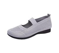 Scarpe casual leggere, traspiranti, scarpe da ginnastica alla moda Spring and Summer Men Sports Shoes Flat Bottom Lightweight Mesh Breathable Slip On Solid, grigio., 39 EU