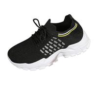 Scarpe casual Mesh Walking punta alta a maglia ortopedica fitness scarpe da ginnastica da jogging scarpe da corsa su strada scarpe sportive all'aperto, Nero , 38 EU
