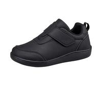 Scarpe casual non lacci per le donne - scarpe alla moda e sportive per donna piede largo senza fare basket primavera autunno scarpe larghe scarpa ammortizzazione attenuata scarpa, Nero , 38 EU