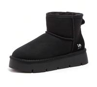 Scarpe casual sportive da donna, stivali da neve per autunno e inverno, stivali corti con suola spessa e fodera in pile, scarpe imbottite in cotone per il nord-est EUR35,EUR36,EUR37,EUR38,EUR39,EUR40P