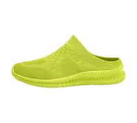 Scarpe Casual Traspiranti da infilare per Scarpe da Ginnastica estive Leggere in Rete, comode Calze Elastiche, Mocassini (Green, 37)