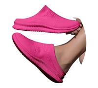 Scarpe Casual Traspiranti da infilare per Scarpe da Ginnastica estive Leggere in Rete, comode Calze Elastiche, Mocassini (Red, 37)