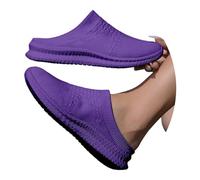 Scarpe Casual Traspiranti da infilare per Scarpe da Ginnastica estive Leggere in Rete, comode Calze Elastiche, Mocassini (Purple, 38)