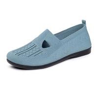 Scarpe Casual Traspiranti in Maglia da Indossare Senza Lacci alla con Punta Arrotondata per Camminare Comodamente Ogni Giorno (Sky Blue 38)