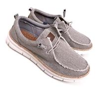 Scarpe Città Mocassini Leggeri Tela Uomo estive con Lacci Elastici Walter URBANSTYLE Soletta Soft in Sughero Lattice (Plume Beige, Sistema Taglie Calzature EU, Adulto, Uomo, Numero, Media, 43)