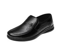 Scarpe classiche da uomo slip-on eleganti mocassini formali per matrimoni, tutti i giorni, ufficio, abbigliamento aziendale e occasioni speciali, Nero , 42 1/3 EU