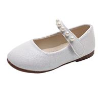 Scarpe Classiche Mary-Jane per Ragazze con Velcro, Scarpe Basse per Abiti da Sposa Scarpe da Scuola