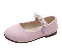 Scarpe Classiche Mary-Jane per Ragazze con Velcro, Scarpe Basse per Abiti da Sposa Scarpe da Scuola