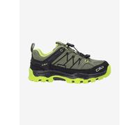 Scarpe CMP Kids Rigel Low Waterproof verde giallo neon bambini - 33