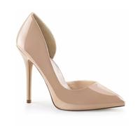 Scarpe col Tacco Alto alla Moda da Donna con Punta a Punta Eleganti e Sexy con Tacco a Spillo Classiche Chiuse Slip-on per Banchetti Balli di Fine Anno Scarpe con Tacco,Apricot,43 EU