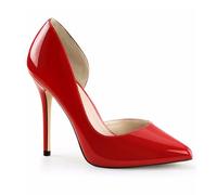 Scarpe col Tacco Alto alla Moda da Donna con Punta a Punta Eleganti e Sexy con Tacco a Spillo Classiche Chiuse Slip-on per Banchetti Balli di Fine Anno Scarpe con Tacco,Rosso,45 EU