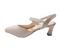 Scarpe col Tacco Alto da Donna, comode e Traspiranti, Slip-on per Abbigliamento Casual, Primavera Estate Autunno, Leggere e alla Moda, con Design Classico. (White, 37)