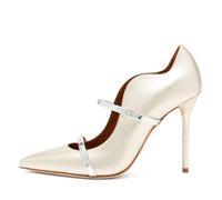 Scarpe col Tacco Alto da Donna con Cinturino e Punta a Punta, Classiche Scarpe con Tacco a Spillo Chiuse alla Moda per Abiti da Ballo per Banchetti di Nozze e Feste,35 EU