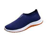 Scarpe comode da uomo, ortopediche, da uomo, per il tempo libero, Breeze, Urban, leggere, traspiranti, scarpe da jogging, scarpe da ginnastica antiscivolo, Blu scuro, 43 EU