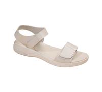 Scarpe Comode Donna Ortopediche Sandali Platform Sandali da Alla Estivi Con Fondo in Pendenza Scarpe Casual da in Pelle Laterale Gioiello Donna Bassi Ragazza 38 (White 42)