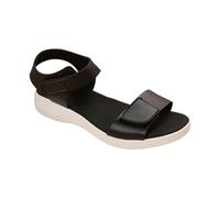 Scarpe Comode Donna Ortopediche Sandali Platform Sandali da Alla Estivi Con Fondo in Pendenza Scarpe Casual da in Pelle Laterale Gioiello Donna Bassi Ragazza 38 (Black 40)