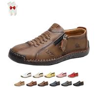 Scarpe Comode Ortopediche in Pelle Fatte A Mano da Donna, Comode Scarpe da Ginnastica Ortopediche Unisex, Morbide Scarpe da Ginnastica Basse da Passeggio