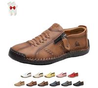 Scarpe Comode Ortopediche in Pelle Fatte A Mano da Donna, Comode Scarpe da Ginnastica Ortopediche Unisex, Morbide Scarpe da Ginnastica Basse da Passeggio